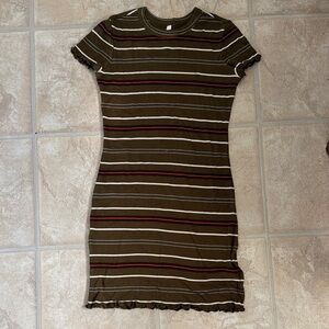 RVCA Multicolor Striped Mini Dress